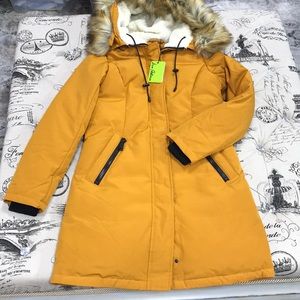 sam edelman faux fur trim hooded parka